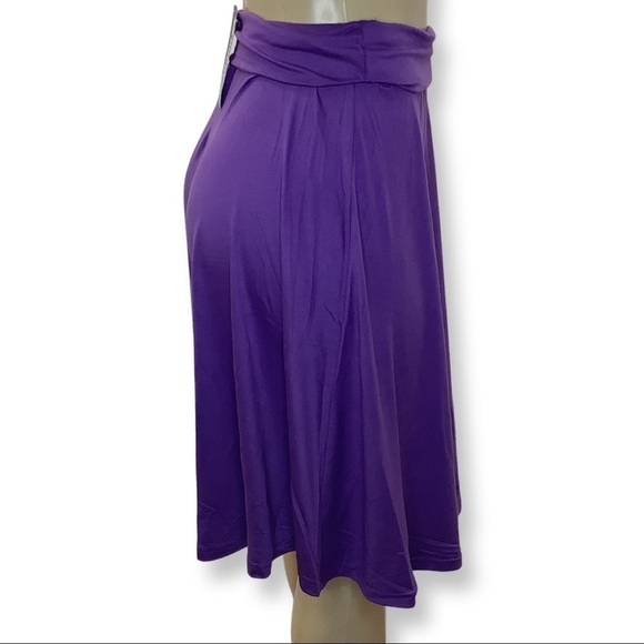 Doublju Skater Skirt Purple Size Small New With Tags - Picture 2 of 4